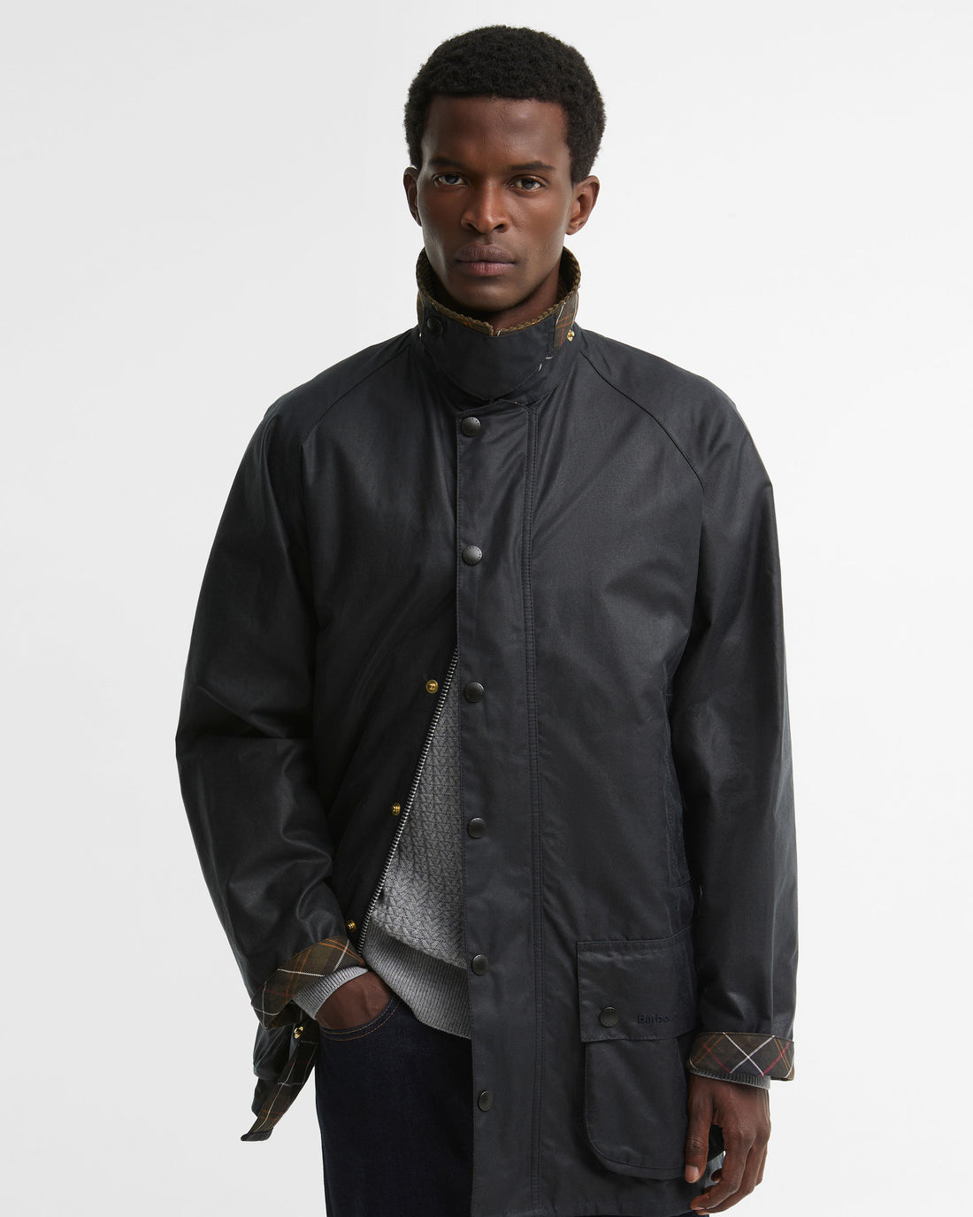 Icons Beaufort Wax Jacket - Navy