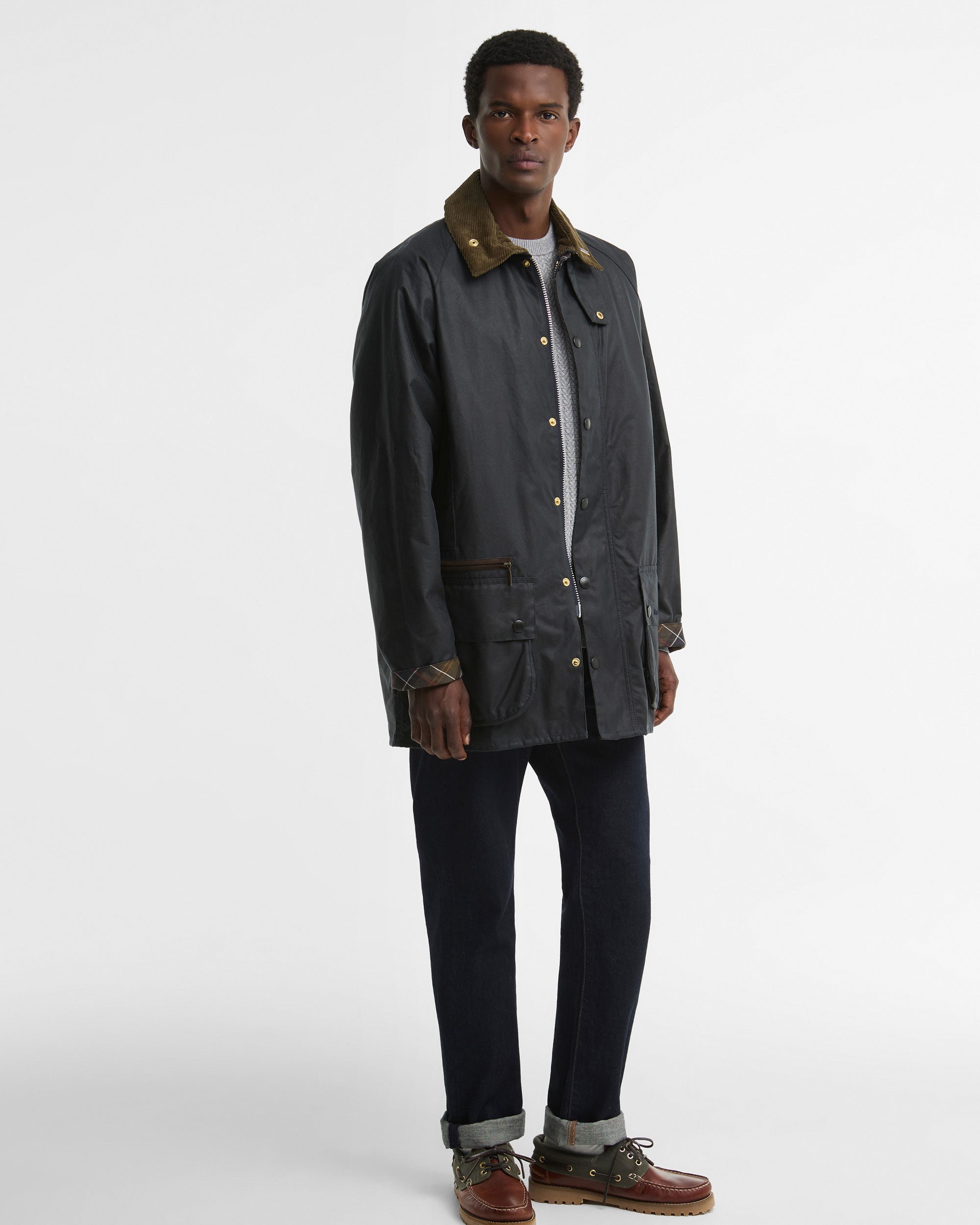 Icons Beaufort Wax Jacket - Navy