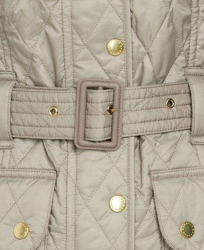 International Quilted Jacket - Taupe/Pearl