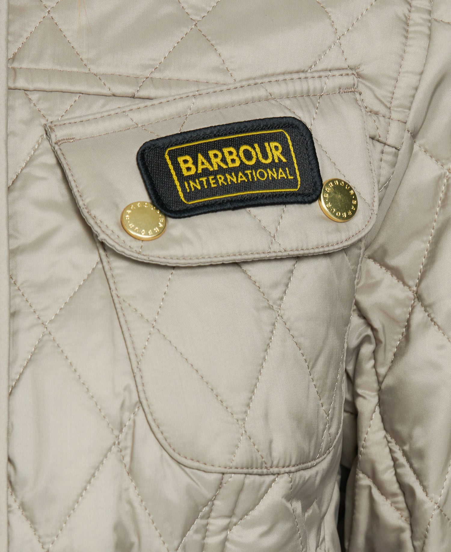International Quilted Jacket - Taupe/Pearl