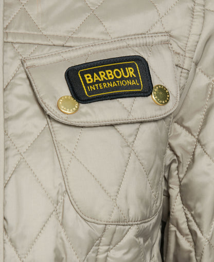 International Quilted Jacket - Taupe/Pearl