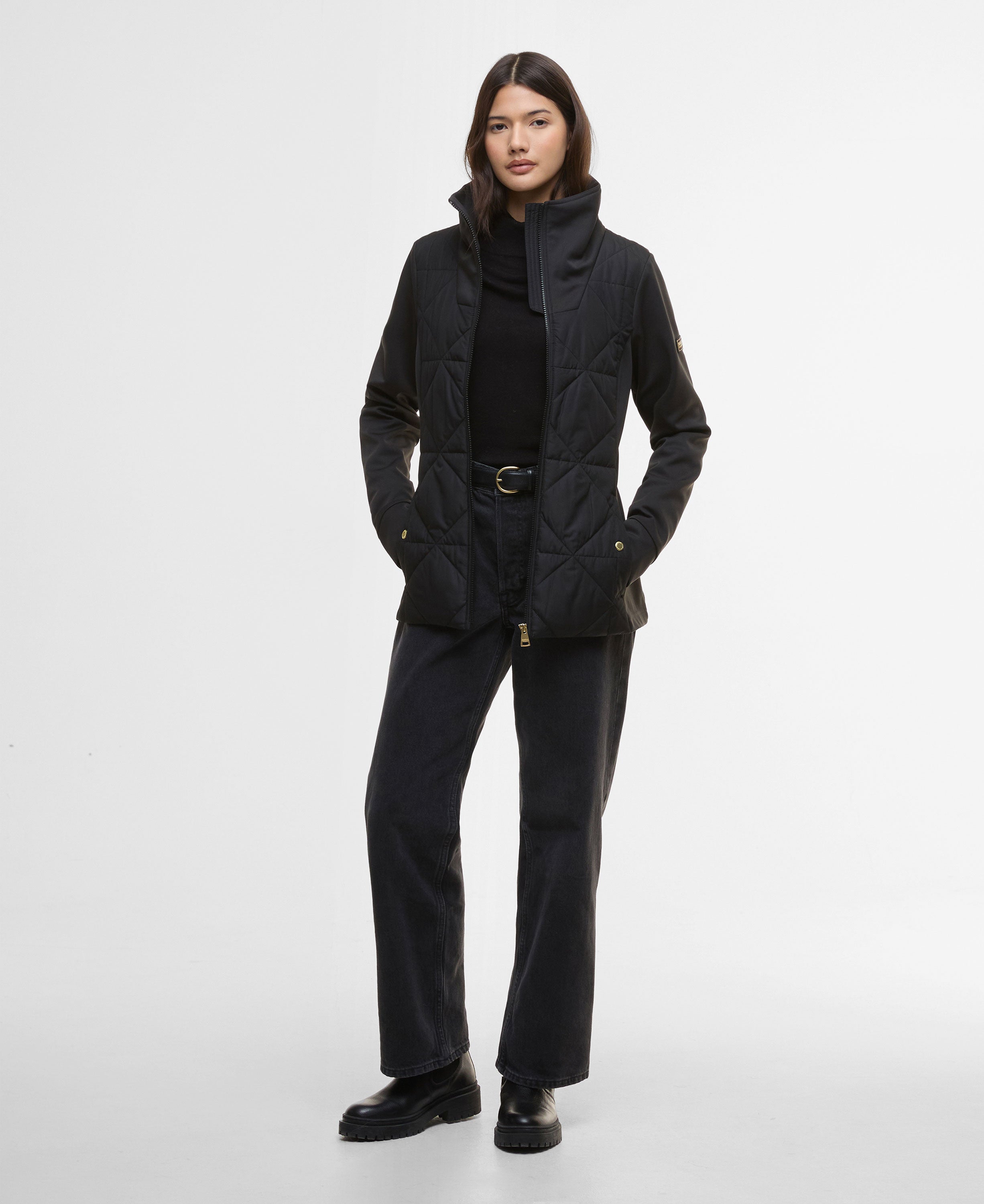 Kya Quilted Sweat - Black