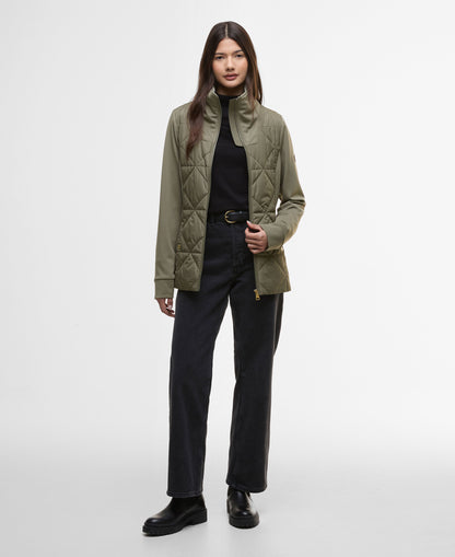 Kya Quilted Sweat - Dusky Khaki