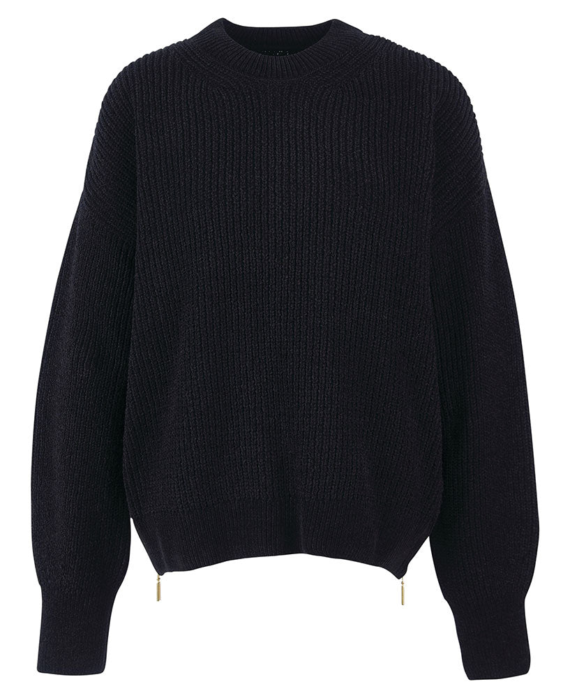Melbourne Knitted Jumper - Black
