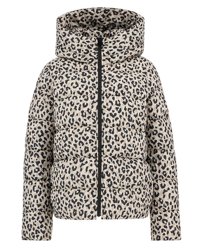 Printed Olivios Puffer Jacket - Jasmine Leopard Print