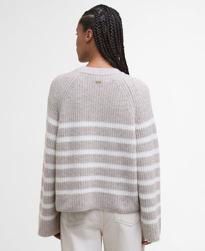 Irene Knitted Jumper - Oat Stripe