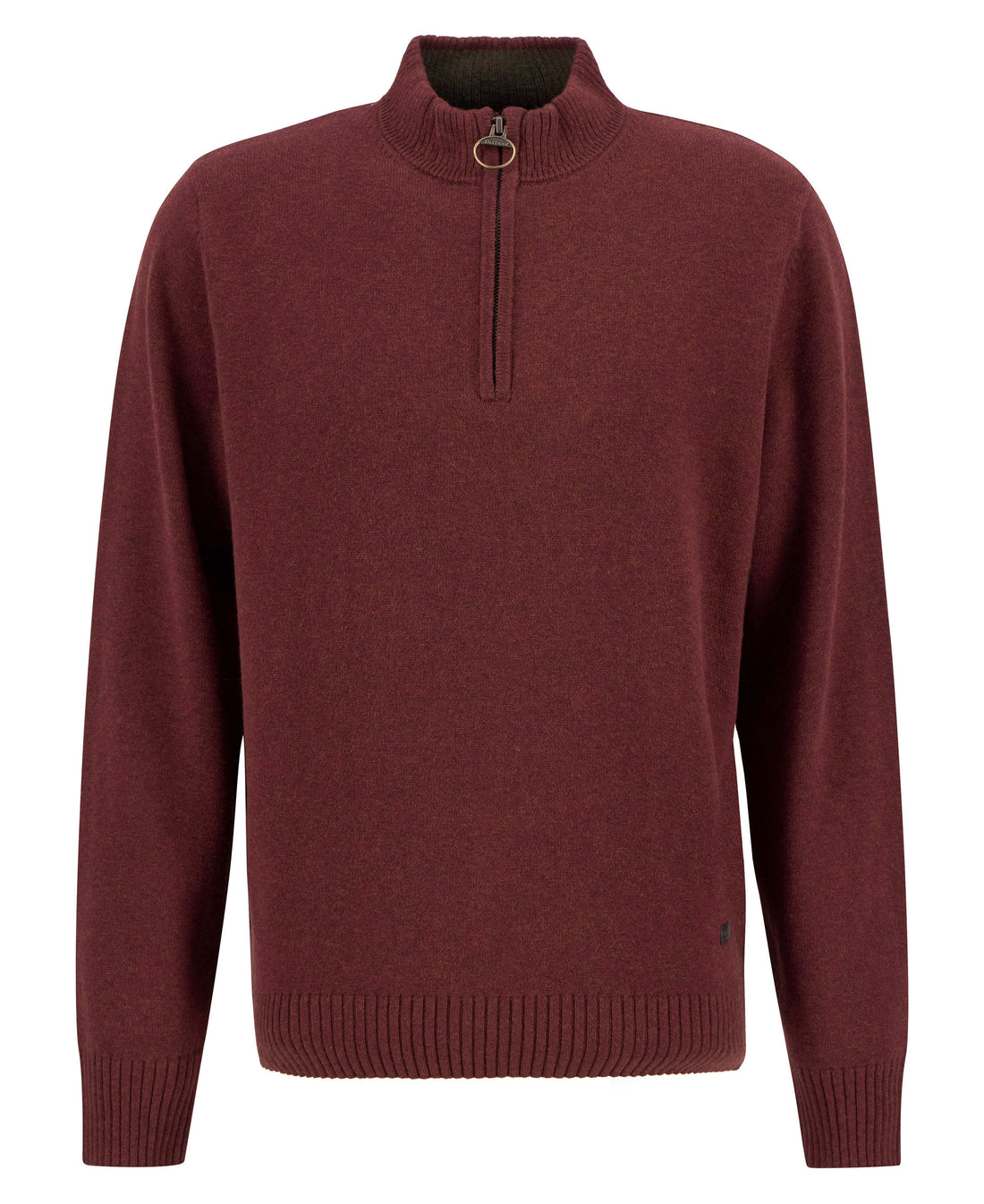 Kelson Half Zip Knitted Jumper - Fired Brick