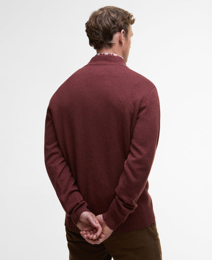 Kelson Half Zip Knitted Jumper - Fired Brick