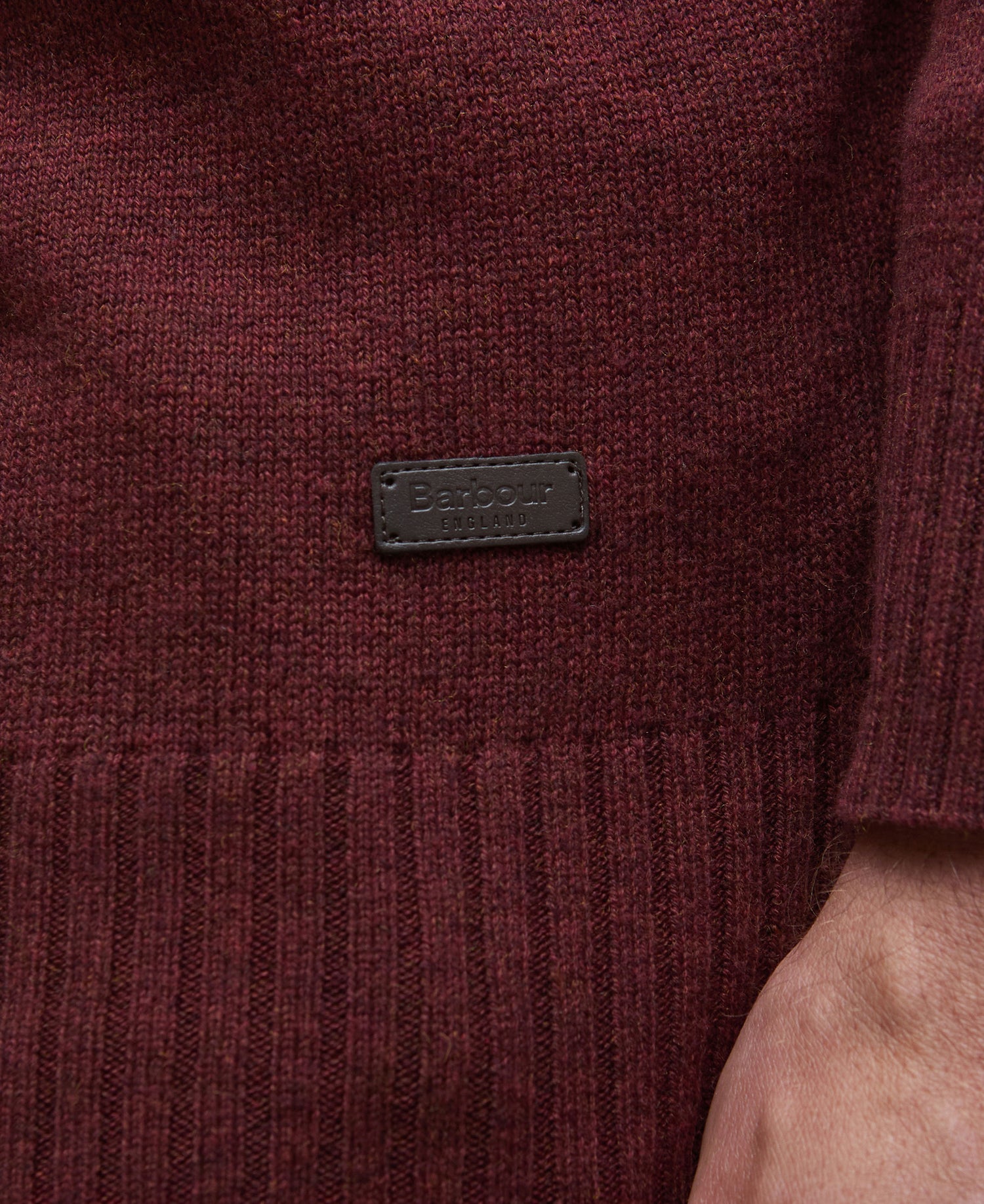 Kelson Half Zip Knitted Jumper - Fired Brick