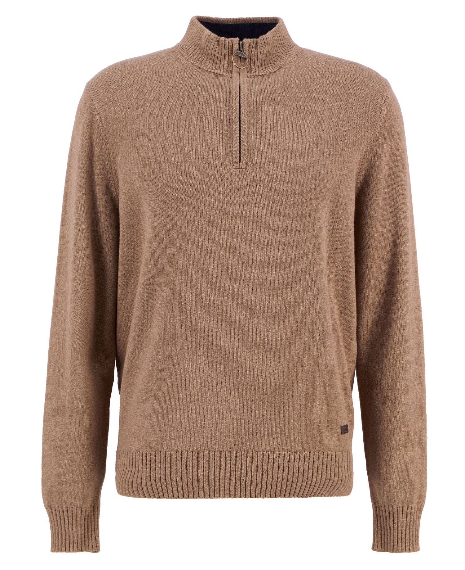 Kelson Half Zip Knitted Jumper - Stone
