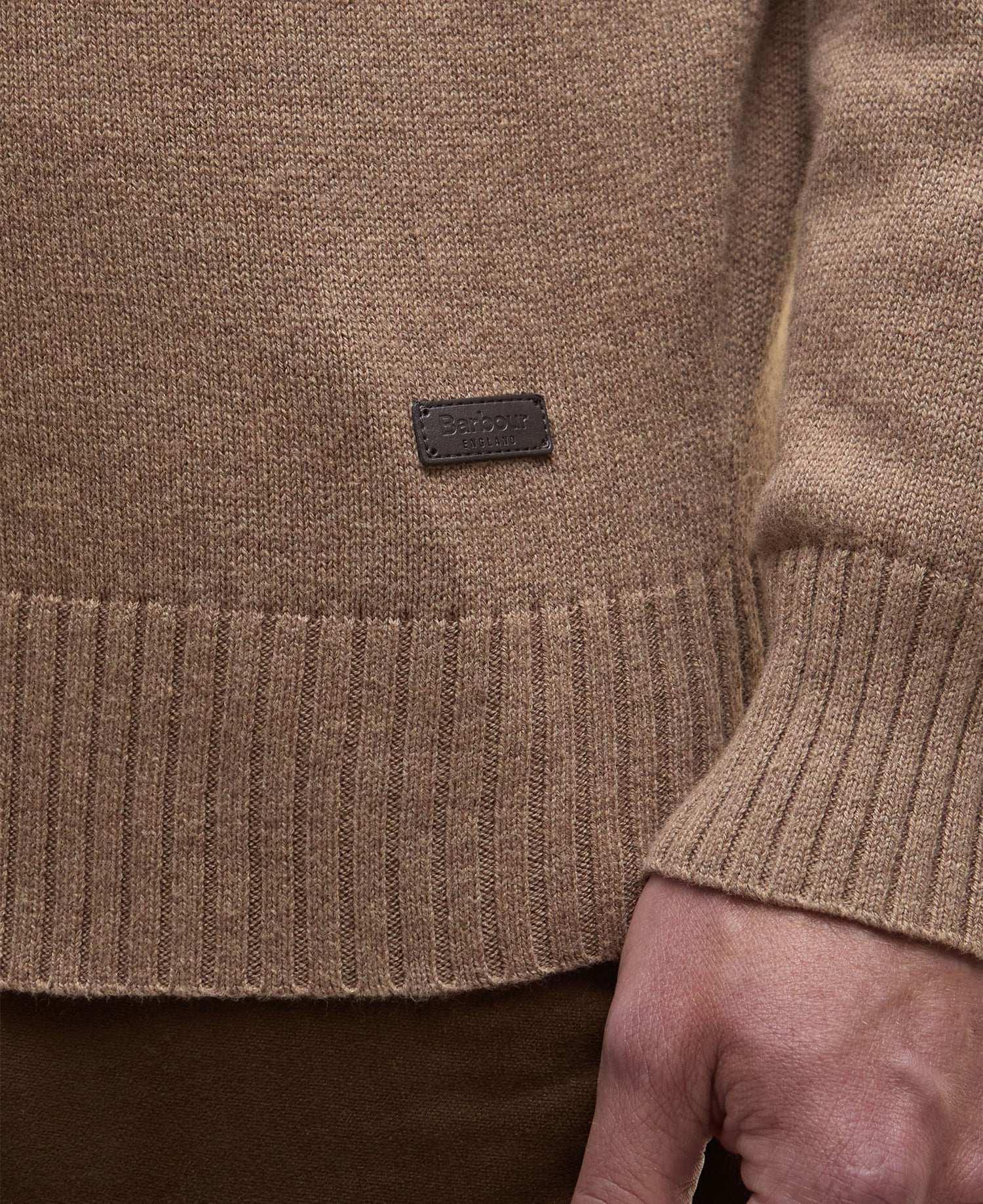 Kelson Half Zip Knitted Jumper - Stone