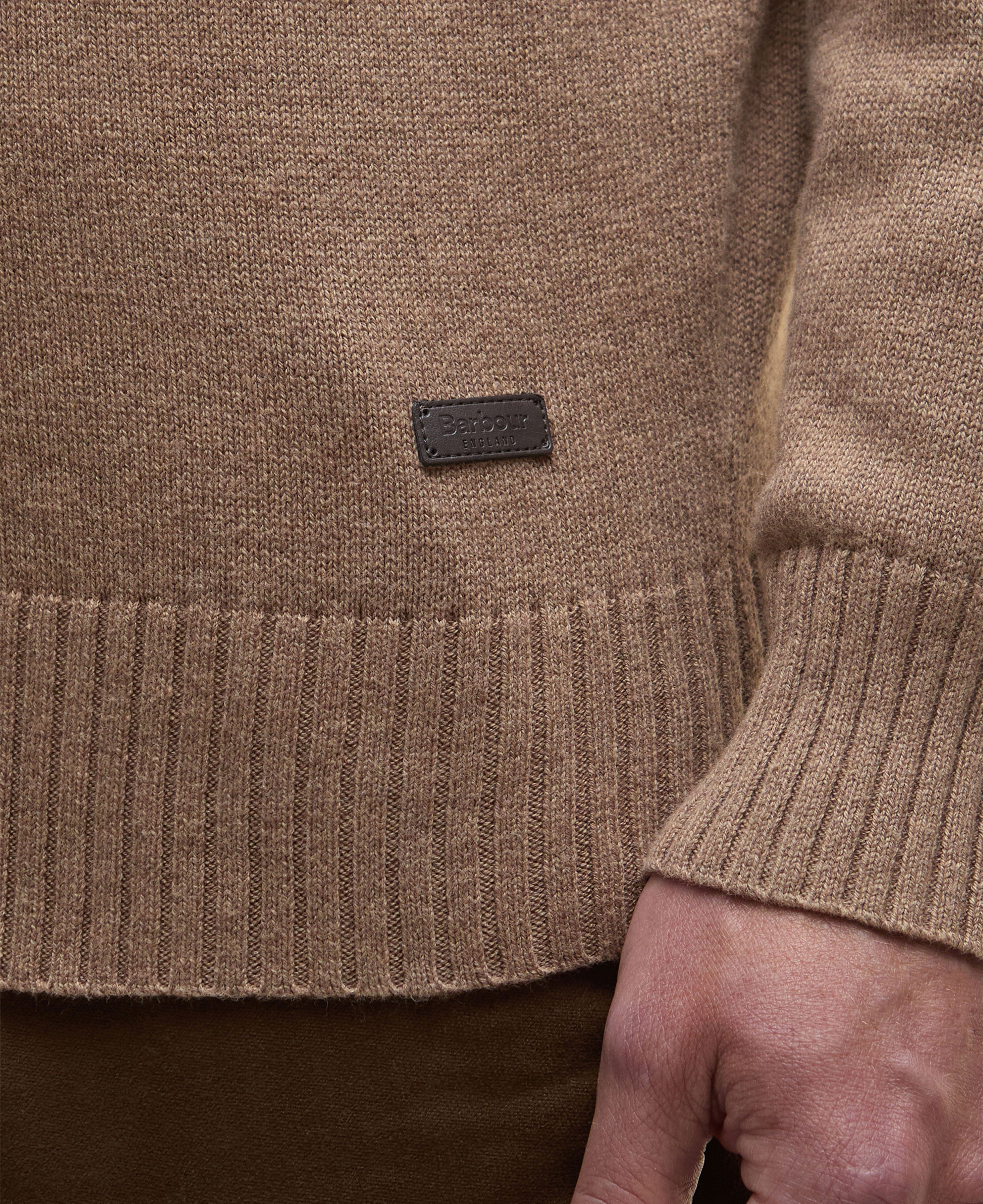 Kelson Half Zip Knitted Jumper - Stone