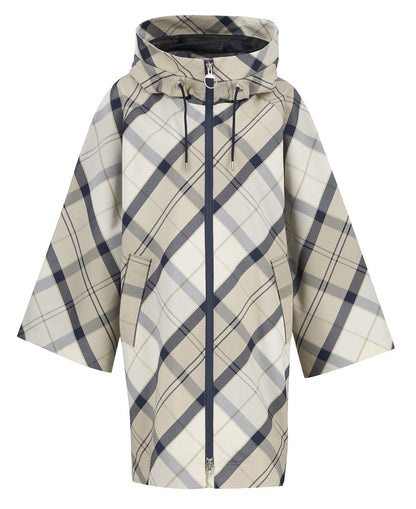Kinsale Tartan Showerproof Cape - Dress Navy Tartan