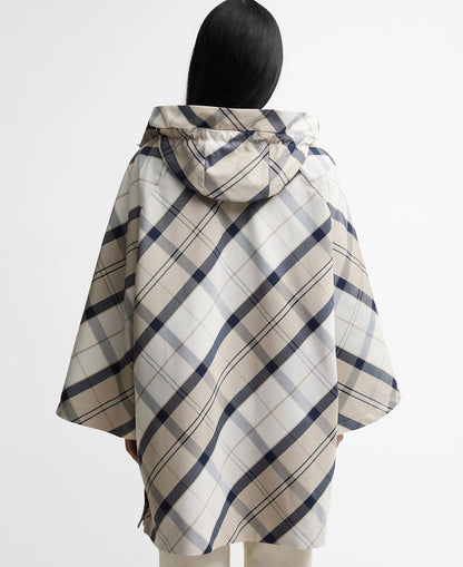 Kinsale Tartan Showerproof Cape - Dress Navy Tartan