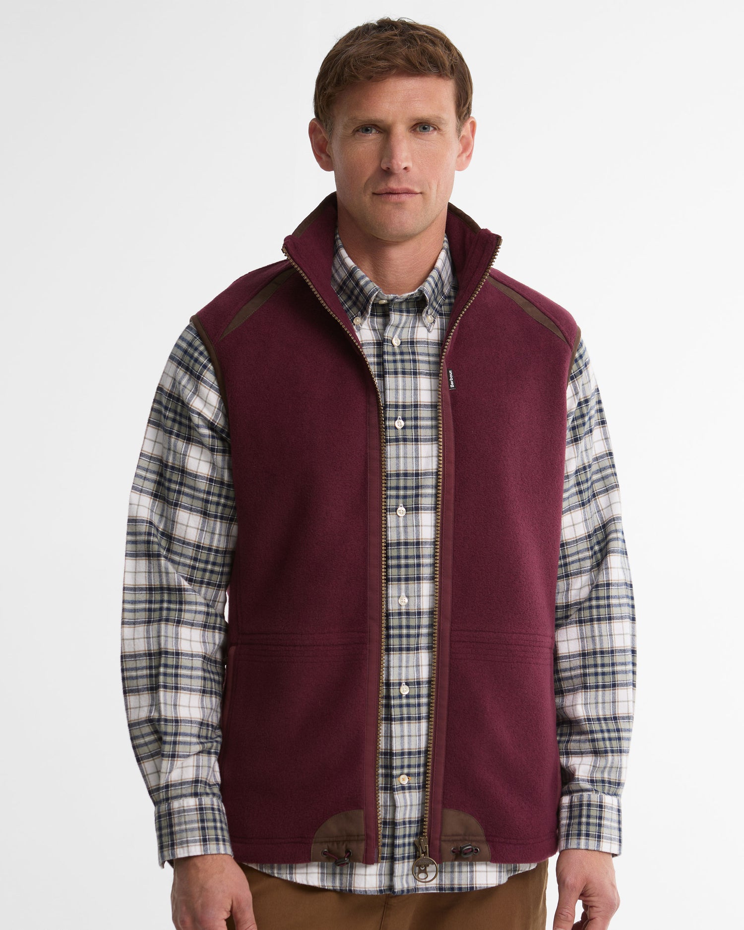 Langdale Fleece Gilet - Dark Bordeaux