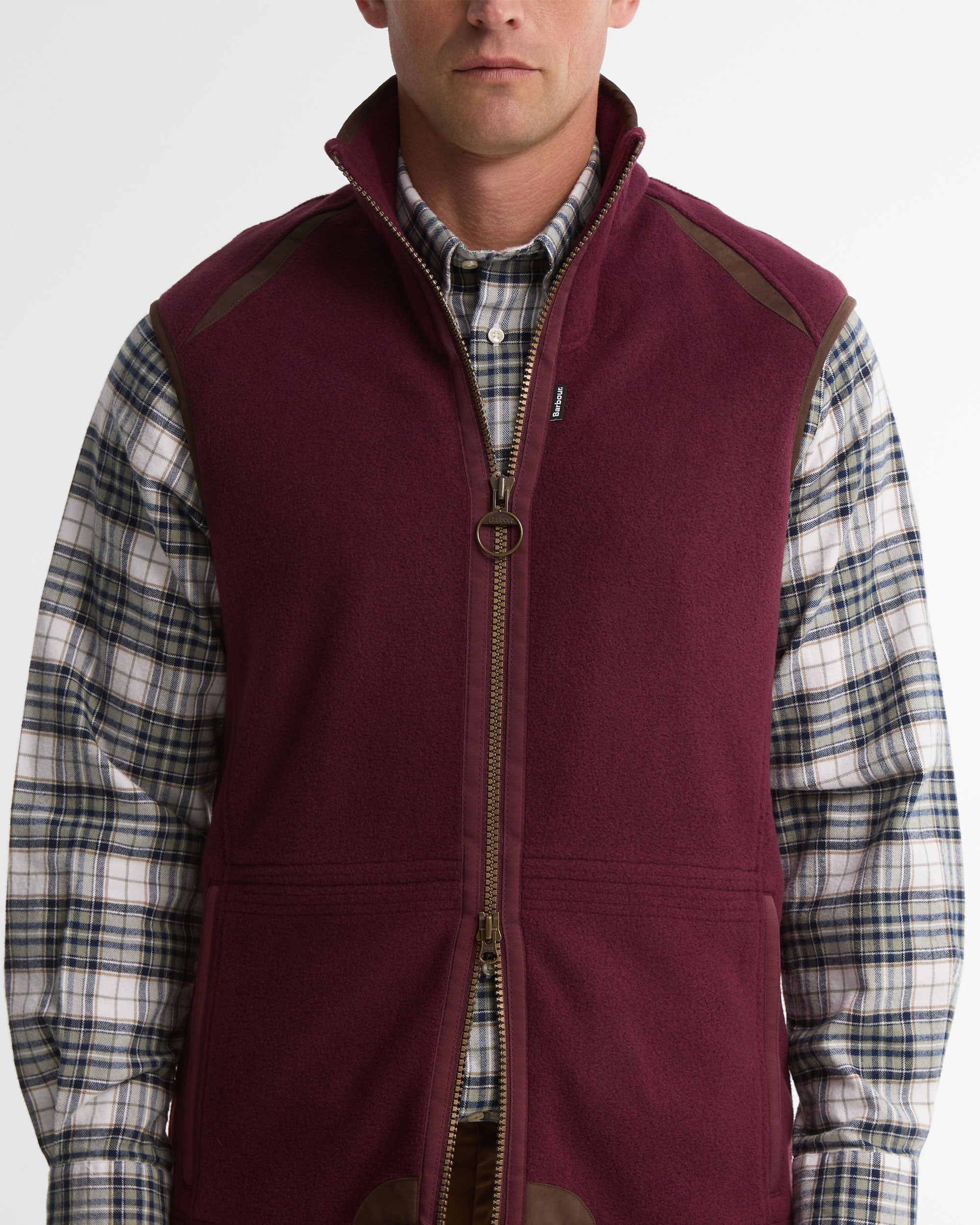Langdale Fleece Gilet - Dark Bordeaux