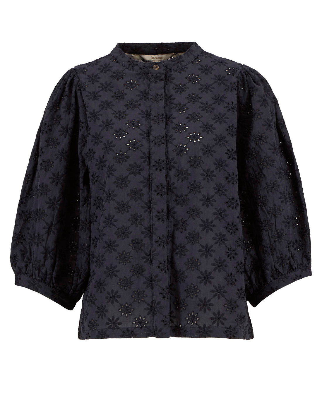 Layla Broderie Anglaise Shirt - Dark Navy