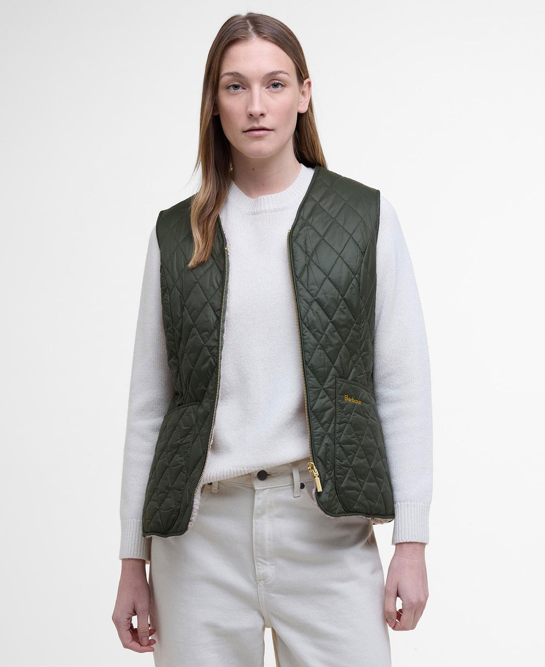 Markenfield Liner - Olive/Natural