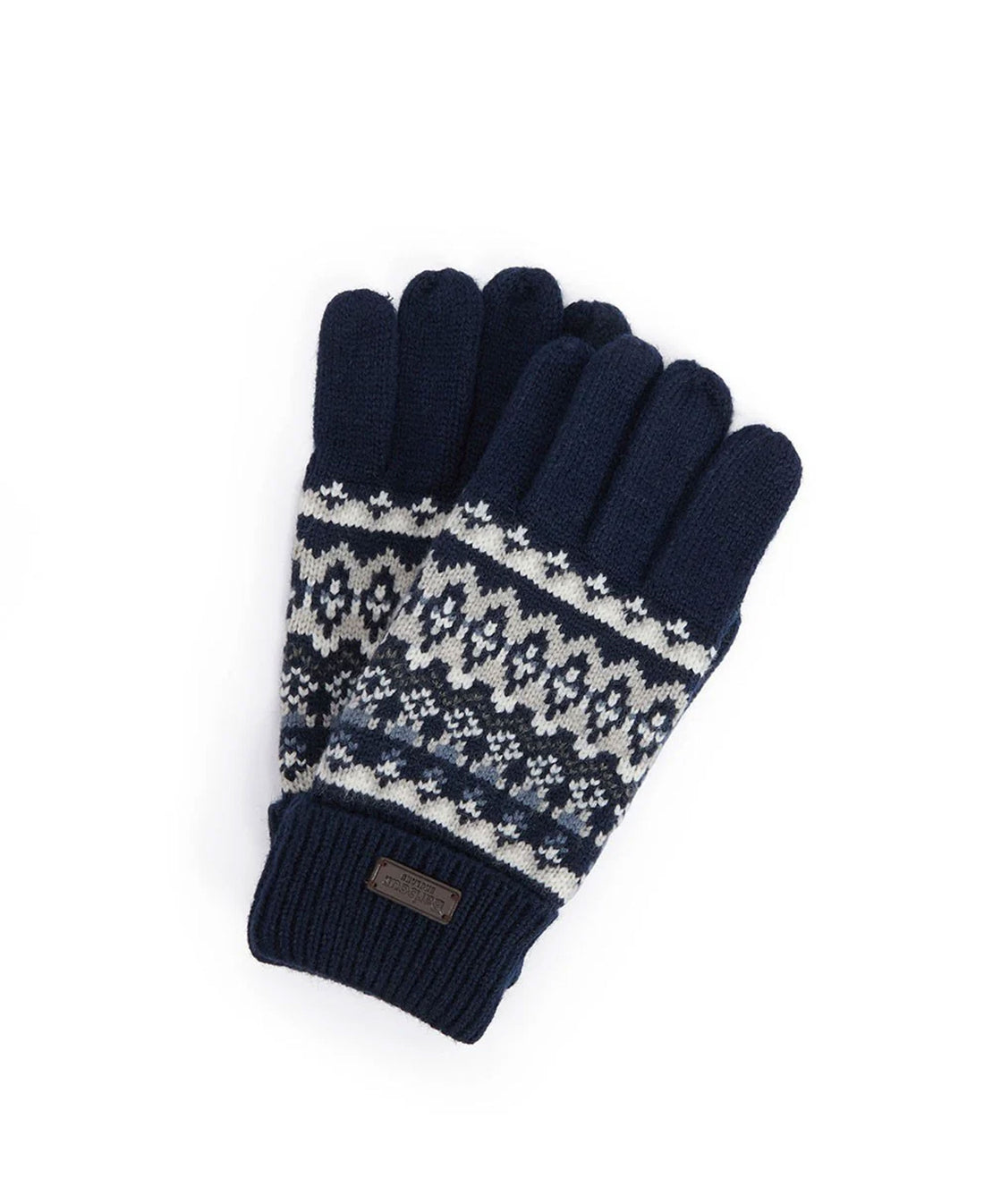 Marlow Fair Isle Knitted Gloves - Navy