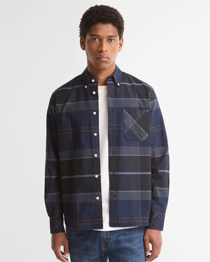 Mineral Tartan Dunoon Authentic Shirt - Midnight Loch