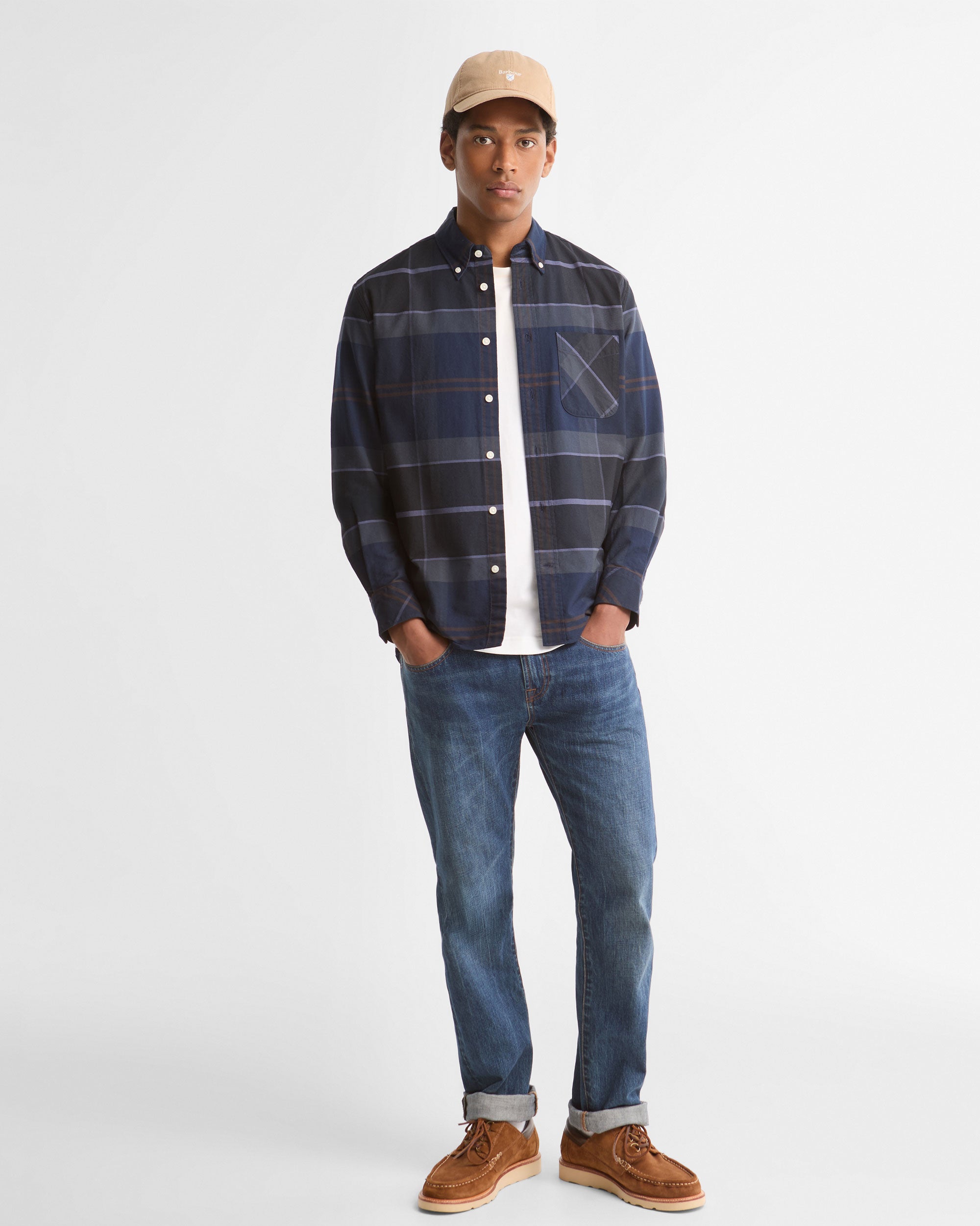 Mineral Tartan Dunoon Authentic Shirt - Midnight Loch