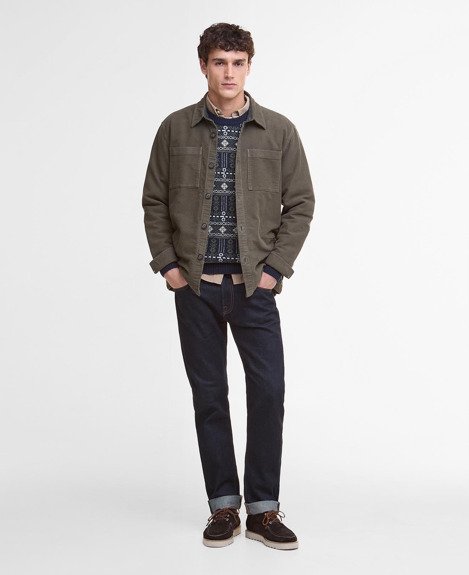 Moleskin Overshirt - Dark Olive