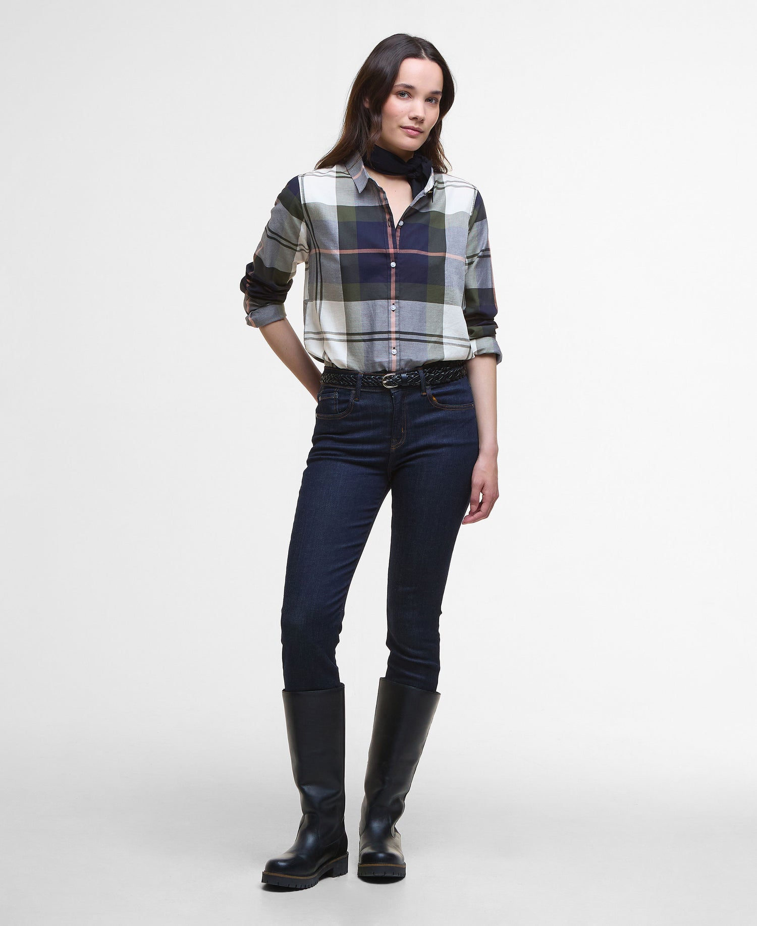 Moorland Shirt - Navy/Arabesque Check