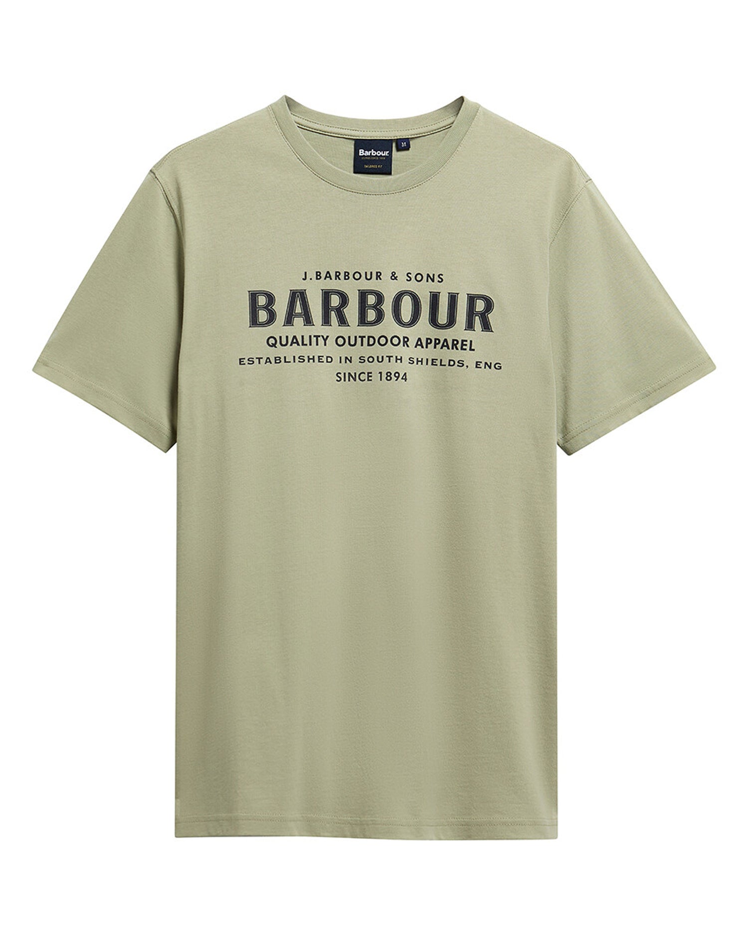 Moorside Logo Tailored T-Shirt - Mineral Green