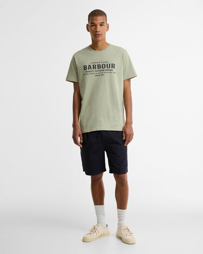 Moorside Logo Tailored T-Shirt - Mineral Green