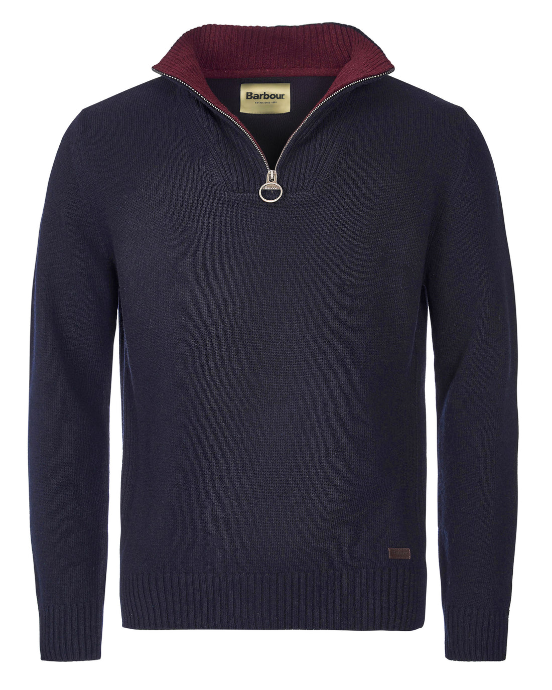 Nelson Essential Half Zip Knitted Jumper - Navy