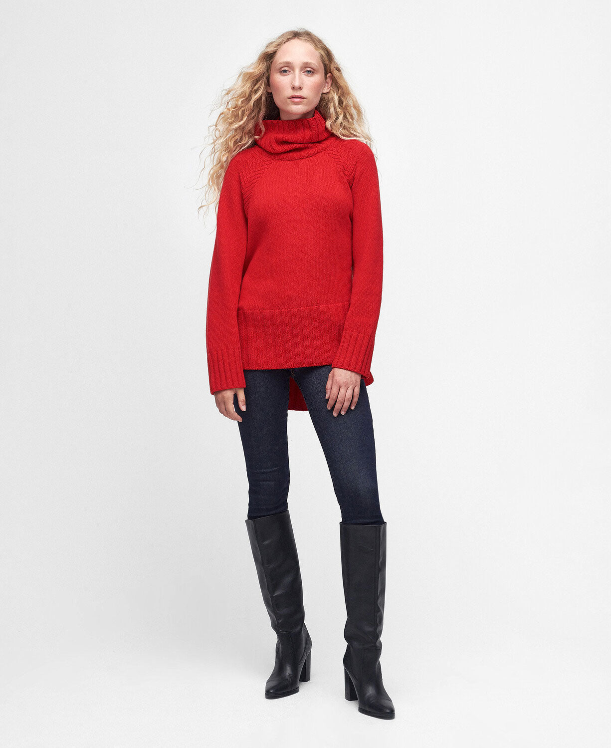 Norma Knitted Jumper - Blaze Red