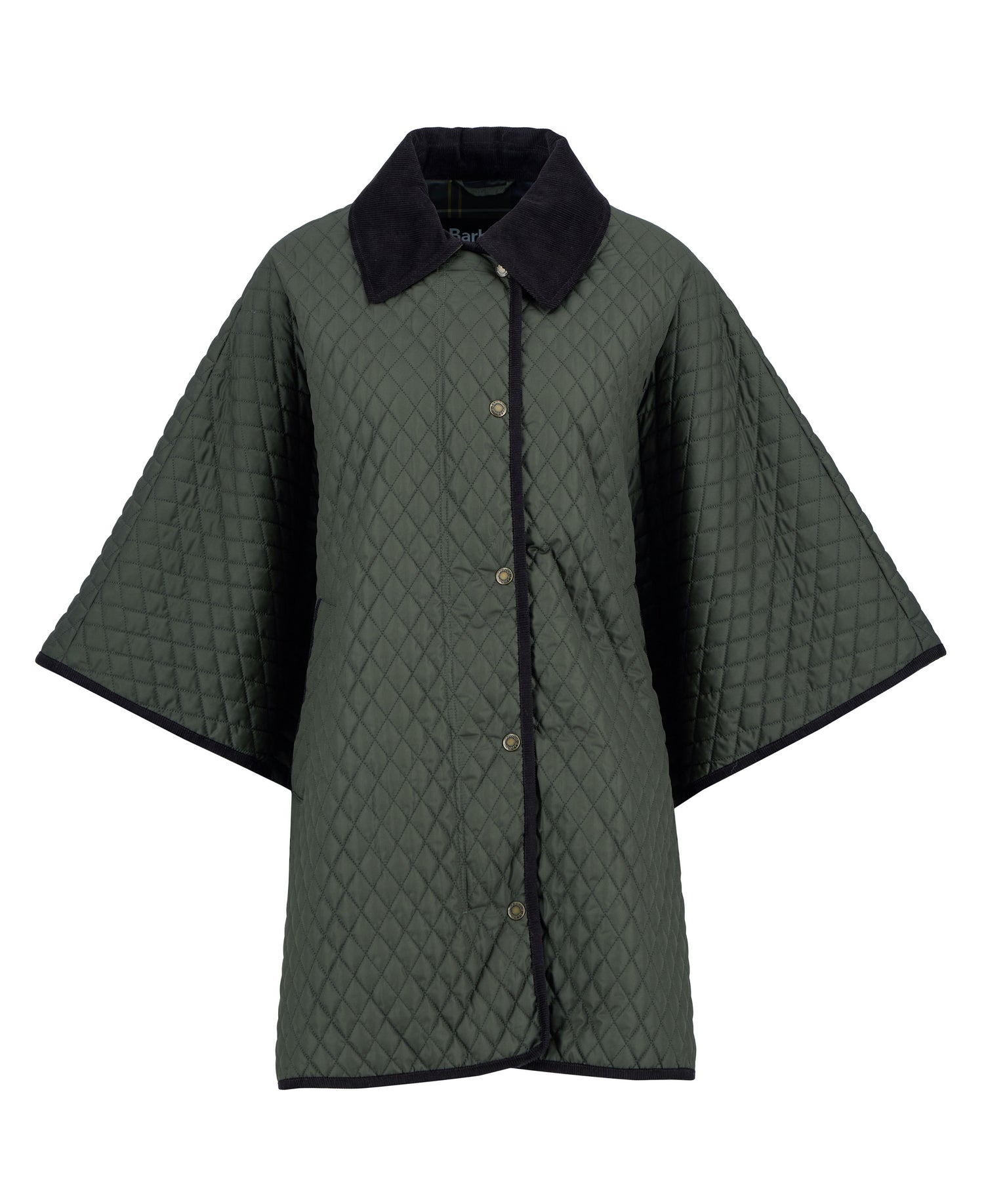 Oakham Quilted Cape - Olive
