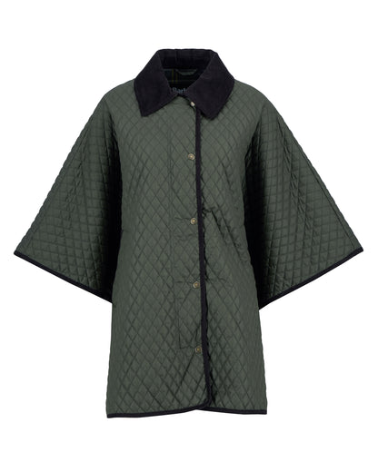 Oakham Quilted Cape - Olive