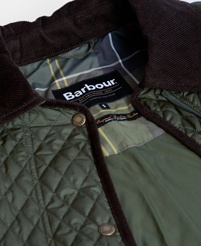 Oakham Quilted Cape - Olive