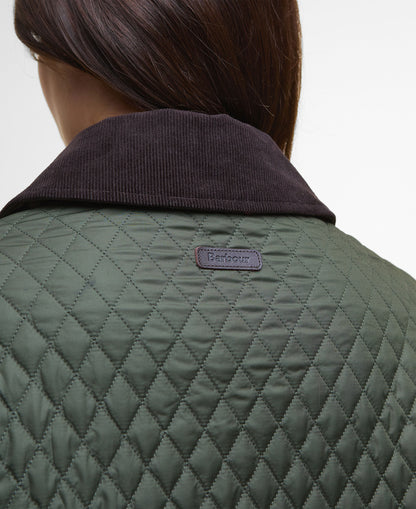 Oakham Quilted Cape - Olive