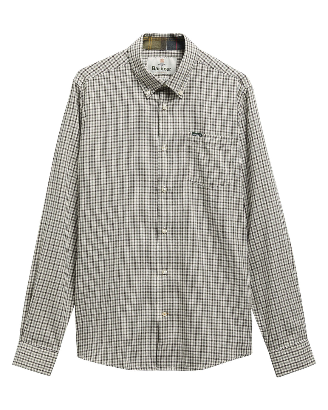 Padshaw Tailored Gingham Shirt - Olive