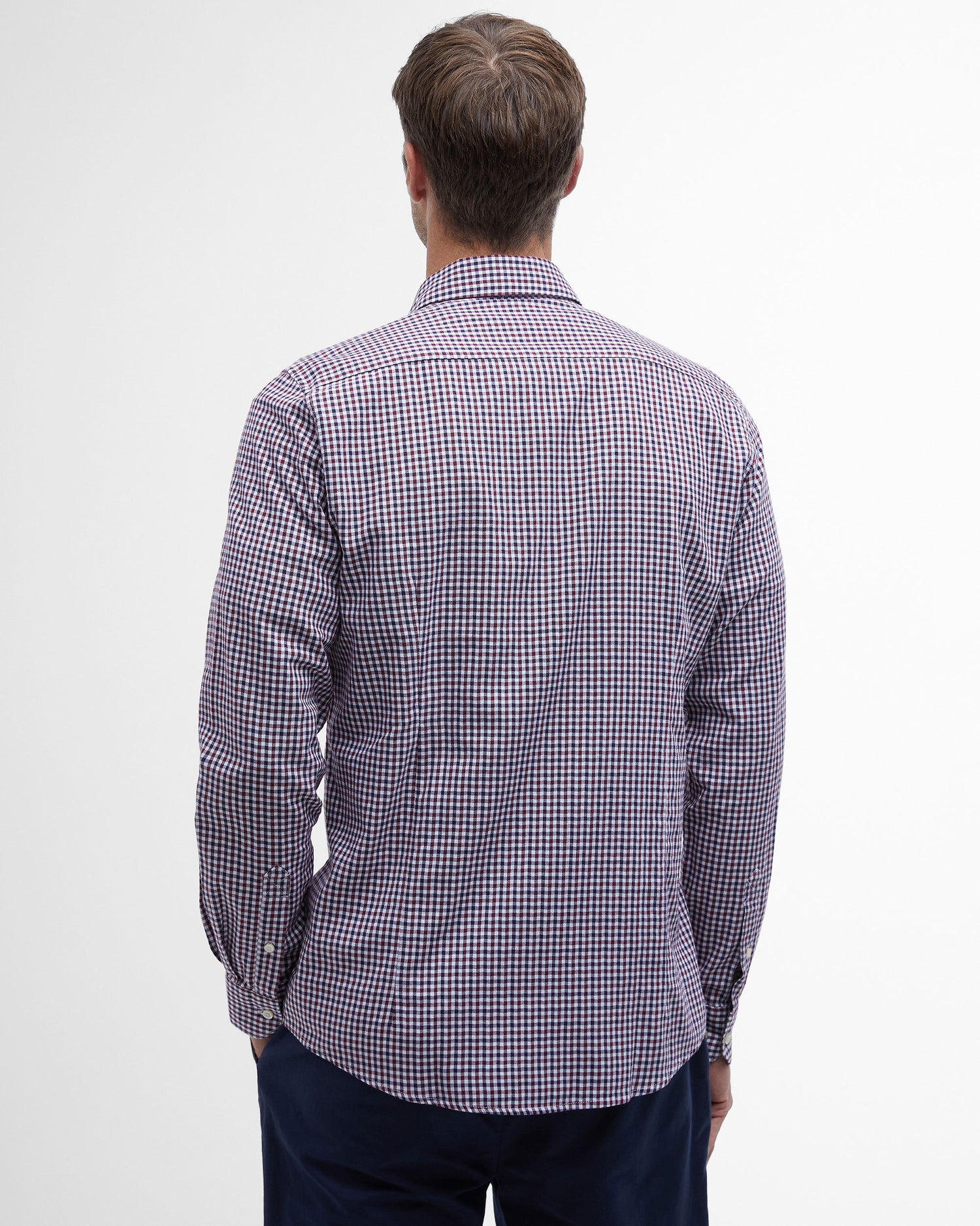 Padshaw Tailored Gingham Shirt - Rich Red