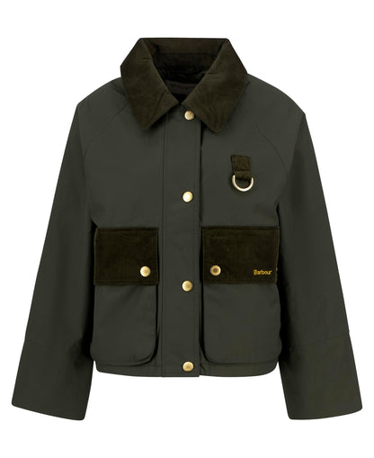 Phoebe Casual Jacket - Olive/Brown