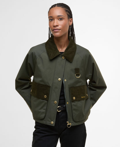Phoebe Casual Jacket - Olive/Brown