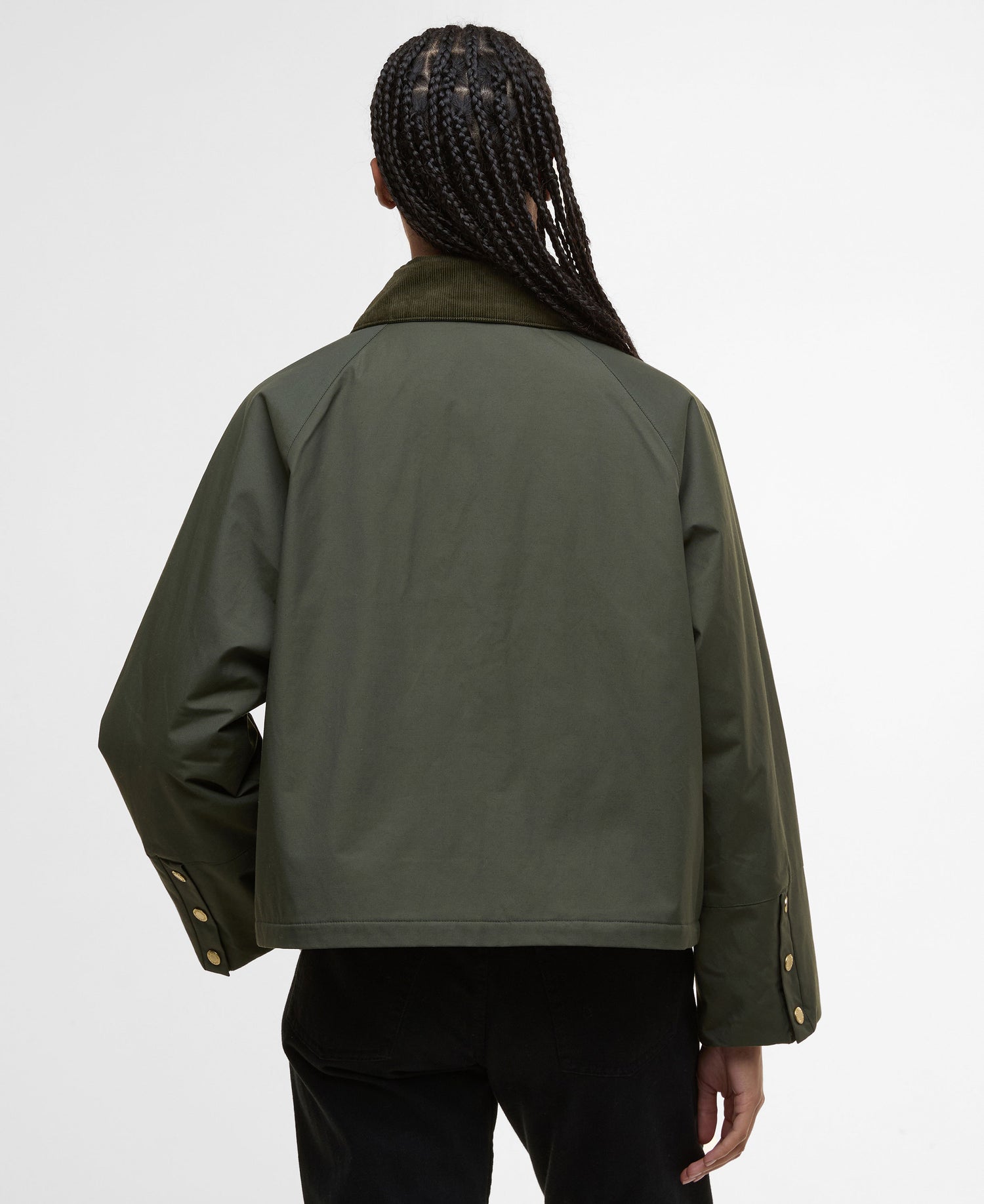 Phoebe Casual Jacket - Olive/Brown