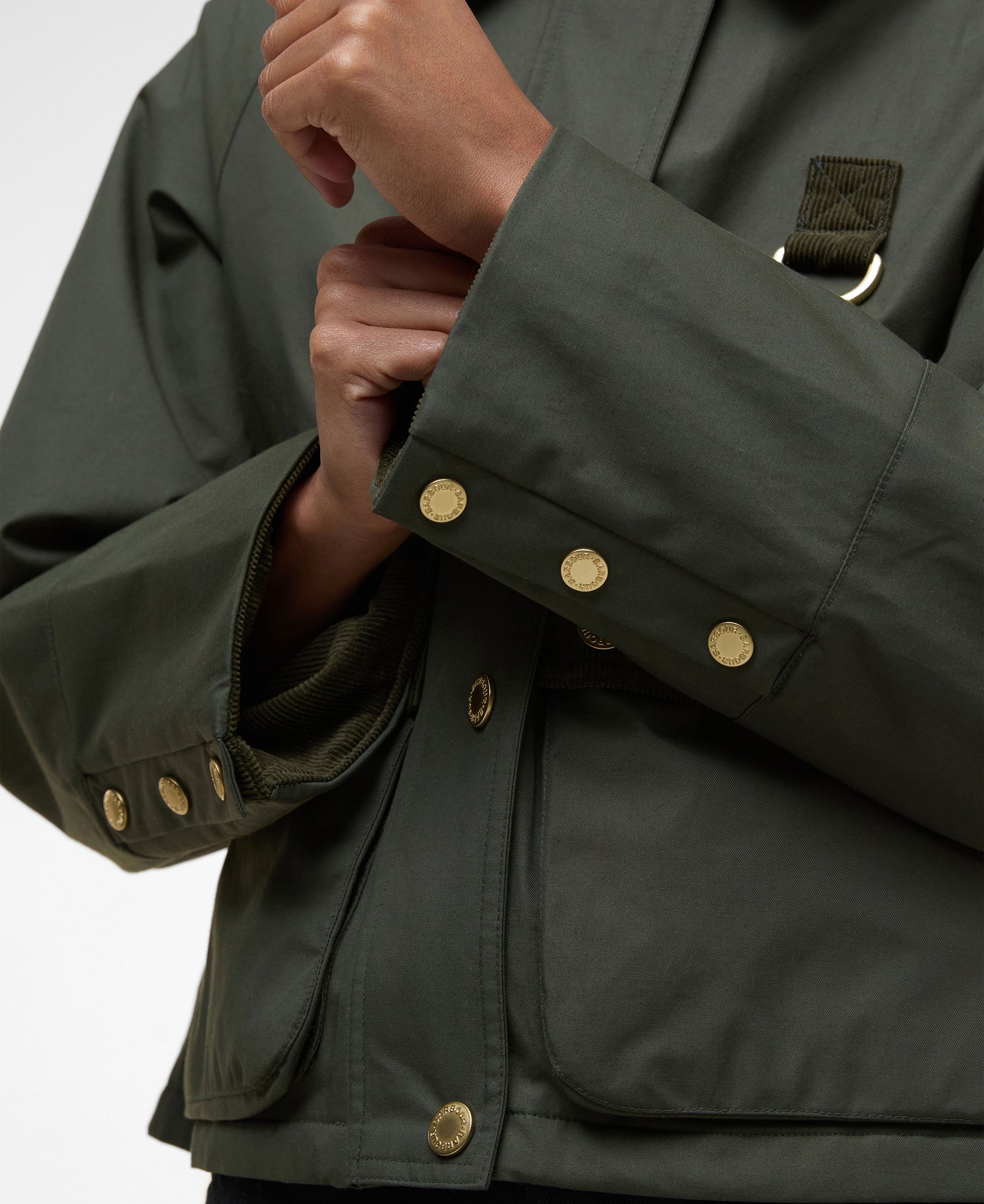 Phoebe Casual Jacket - Olive/Brown