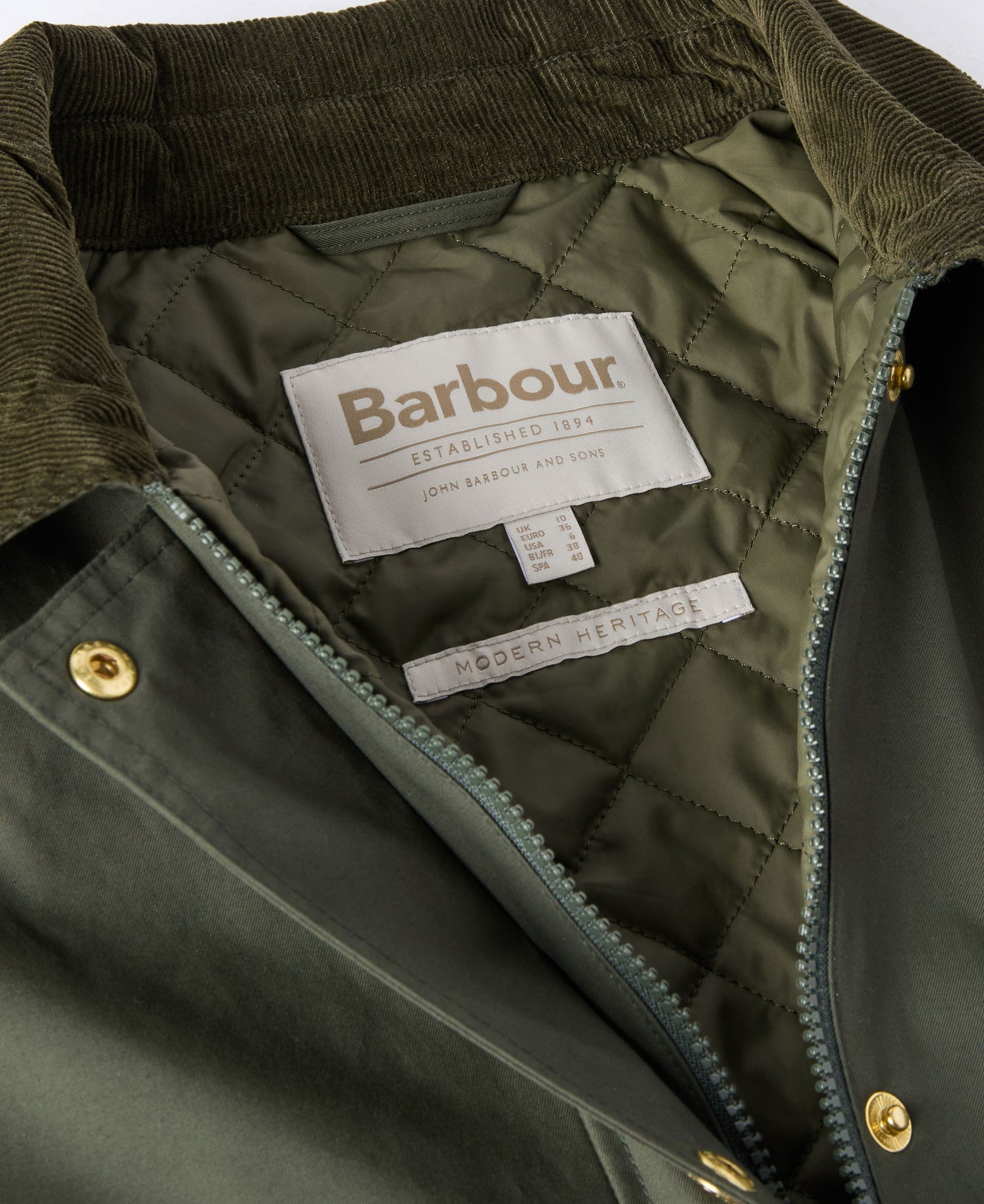 Phoebe Casual Jacket - Olive/Brown