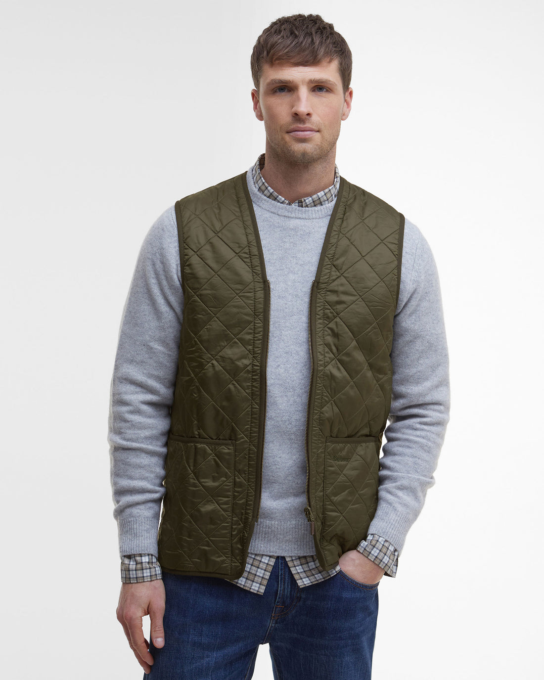 Polarquilt Waistcoat/Zip-In Liner - Olive