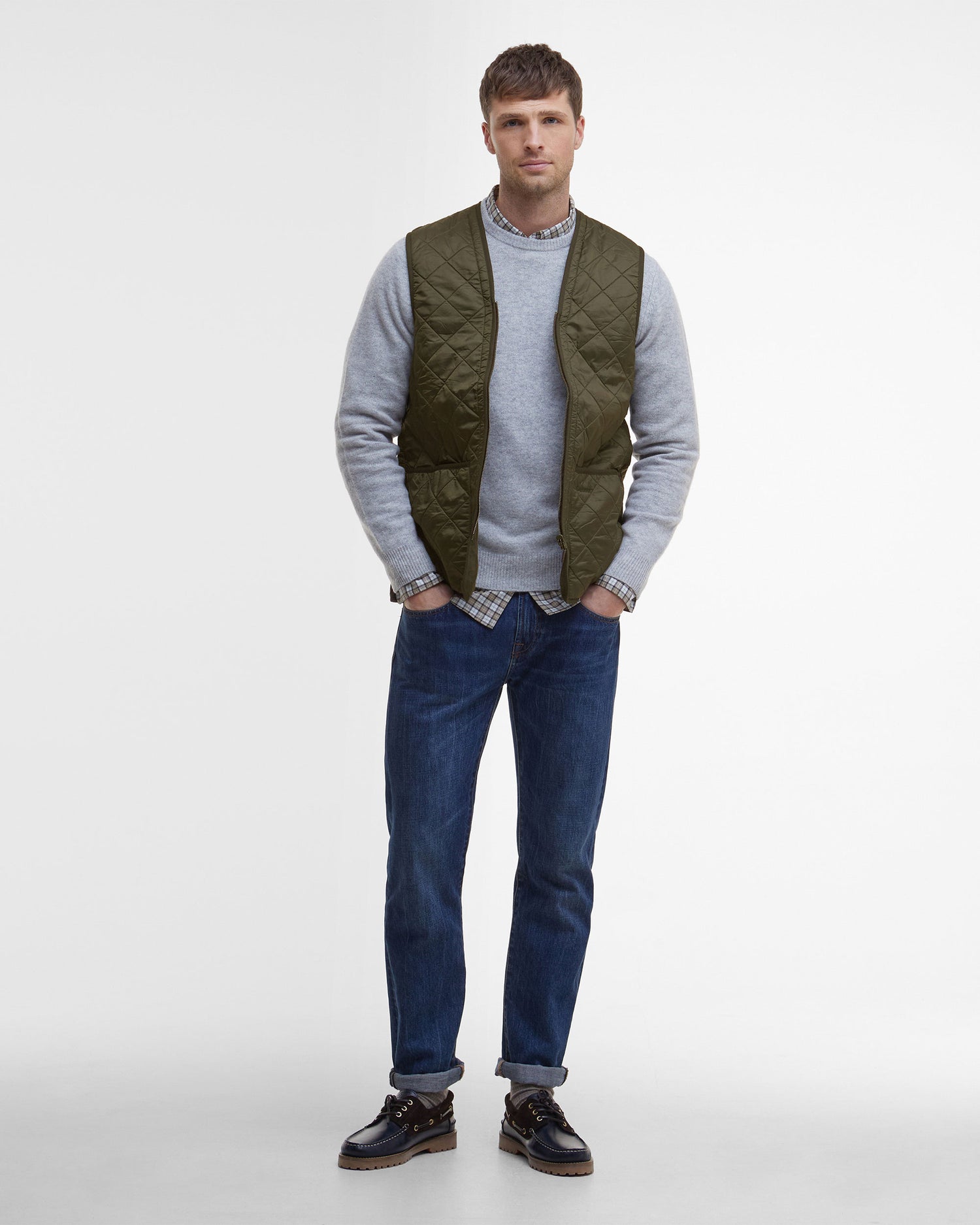 Polarquilt Waistcoat/Zip-In Liner - Olive