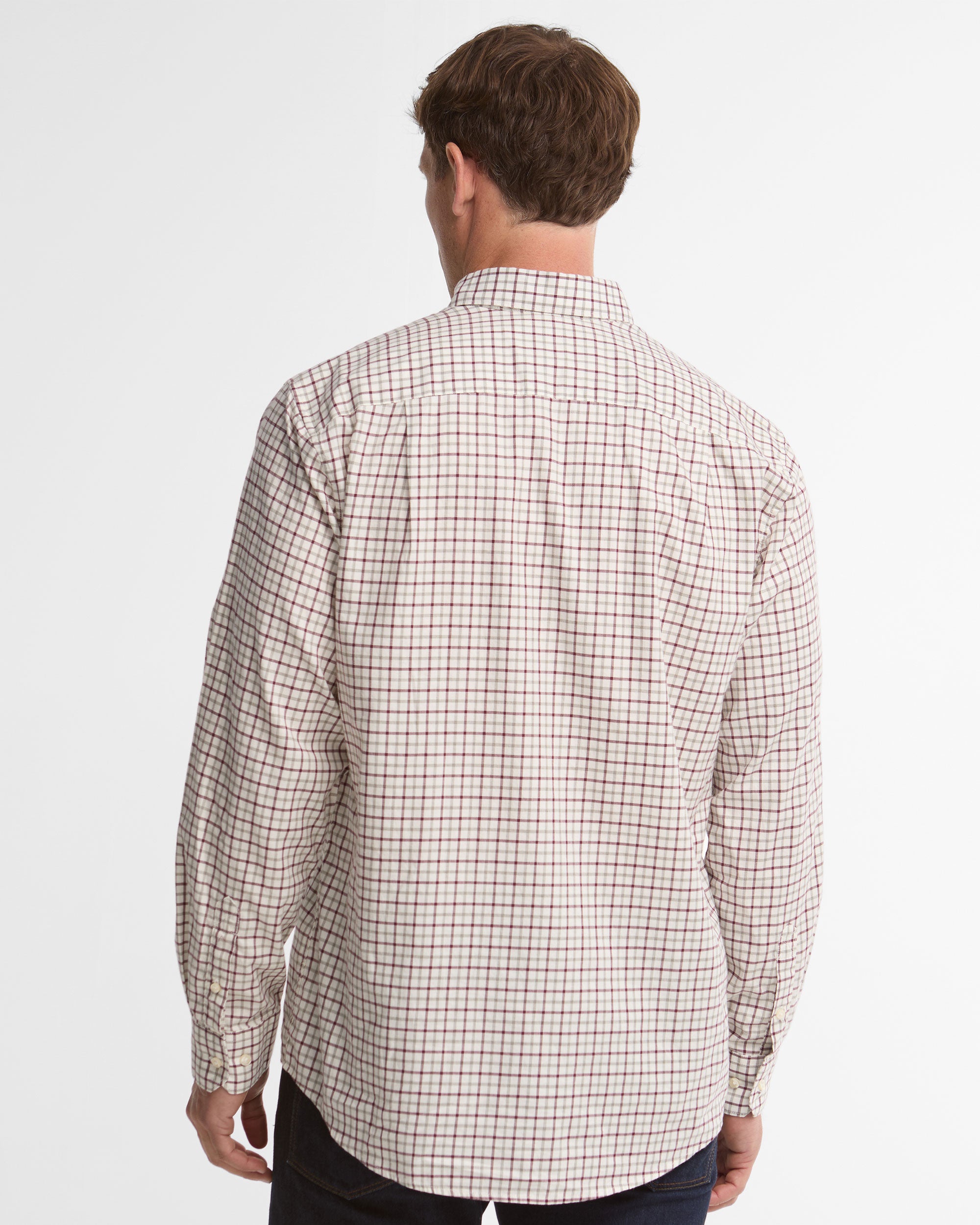 Preston Regular Tattersall Shirt - Dark Bordeaux