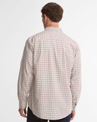 Preston Regular Tattersall Shirt - Dark Bordeaux
