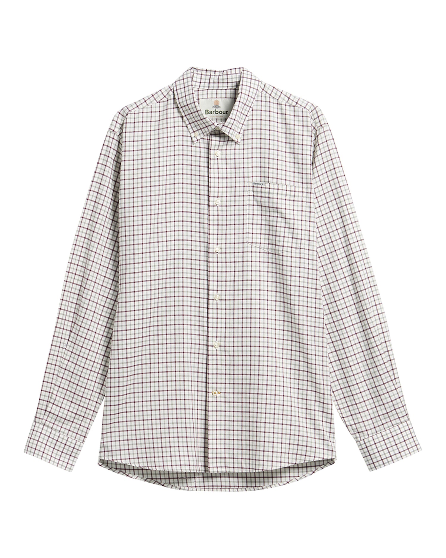 Preston Regular Tattersall Shirt - Dark Bordeaux