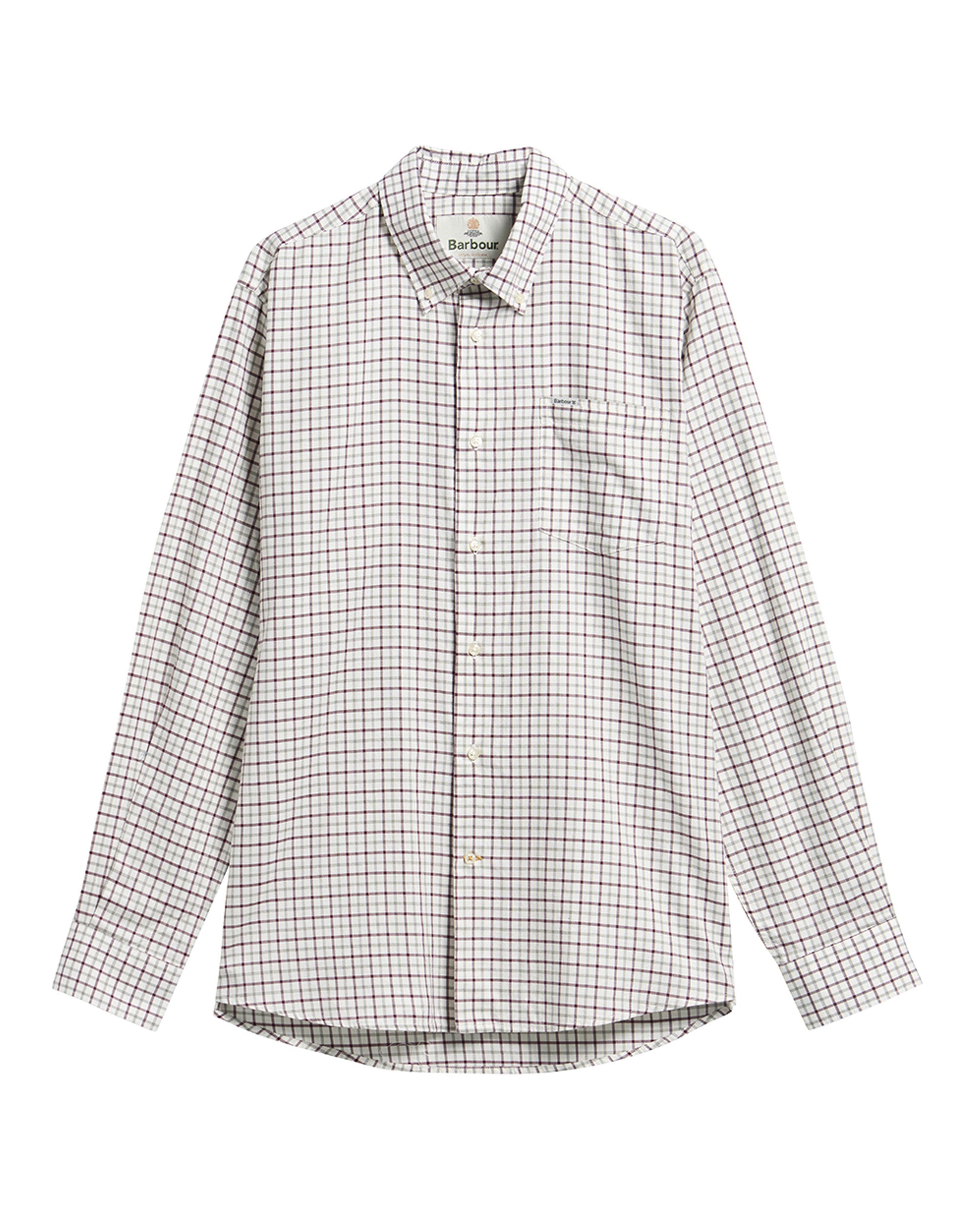 Preston Regular Tattersall Shirt - Dark Bordeaux