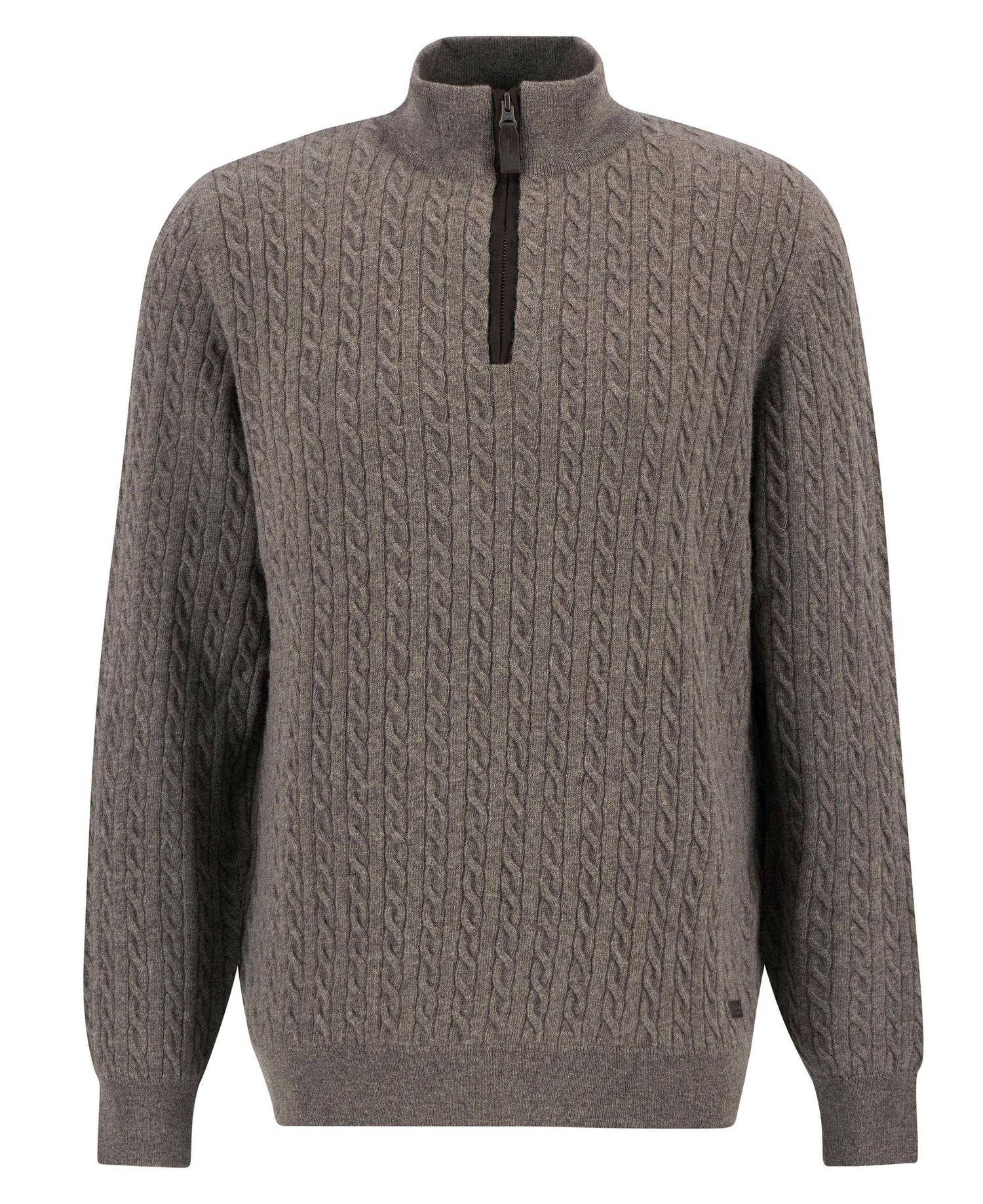 Ramsden Half Zip Knitted Jumper - Military Marl