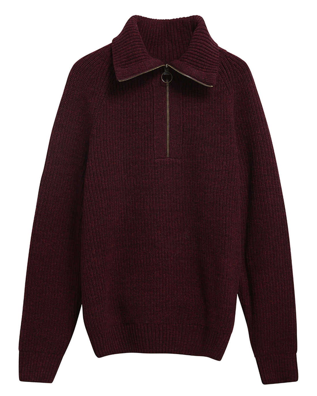 Riggbay Knitted Half Zip Jumper - Chestnut